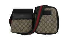 Twin Pocket Belt Bag,Canvas,GG/Beige,450956493075,B,DB,3*